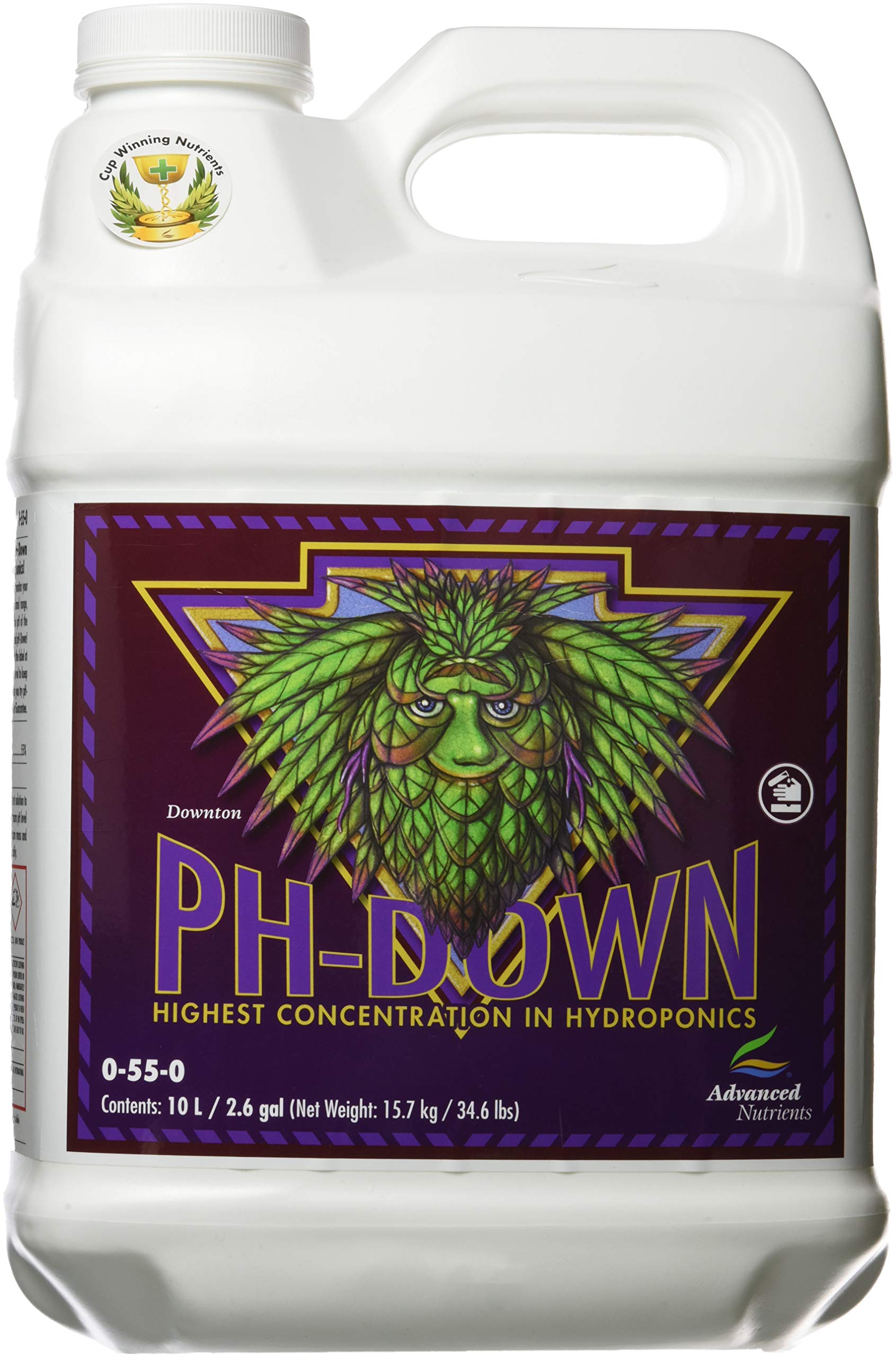 Advanced Nutrients 3800-16 pH, 10 Liter, Brown/A